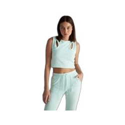 Sugarfree Γυναικείο Καλοκαιρινό Crop Top Τιρκουάζ 25812266
