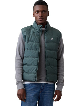 Gap Αμάνικο Ανδρικό Μπουφάν Puffer Χακί 910051000