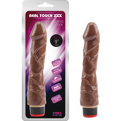 CHISA Novelties Real Touch XXX Ρεαλιστικός Δονητής 22cm Καφέ