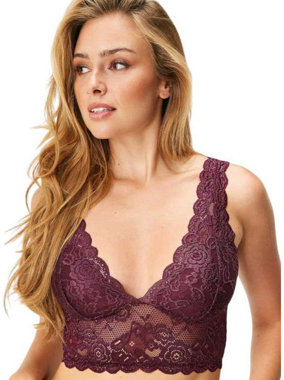 Only Bralette χωρίς Μπανέλα Μπορντό 15107599