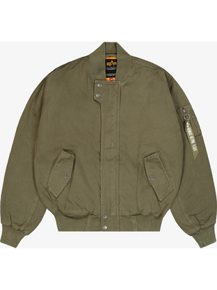 Alpha Ανδρικό Μπουφάν Χειμωνιάτικο Bomber Χακί 268152443