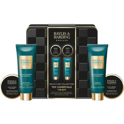 Baylis & Harding Black Pepper & Ginseng Shower Gel 50ml + Shampoo 50ml + After Shave Balm 50ml + Bath Bomb 50gr