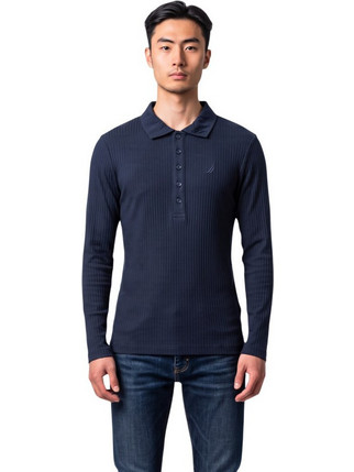 Nautica Ανδρική Μπλούζα Polo Μακρυμάνικη Navy Μπλε 3NCN2X04825-459