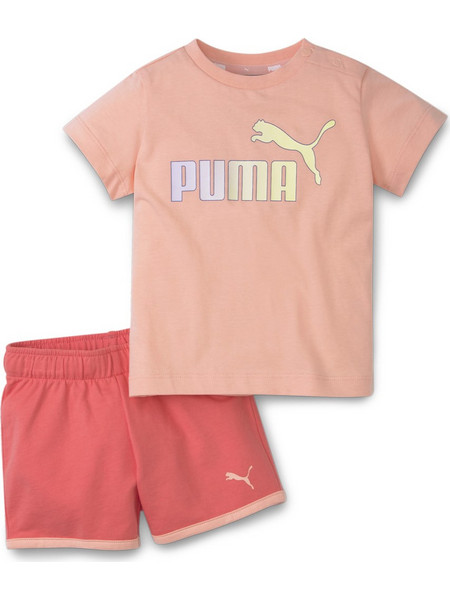 Puma Βρεφικό Σετ για Κορίτσι Καλοκαιρινό Σομόν Κοραλί 586622-26