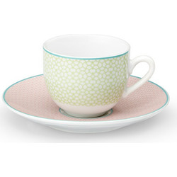 Cryspo Trio Siena Σετ Φλιτζάνια Espresso Lungo & Ελληνικού Καφέ Πορσελάνης Πολύχρωμα 100ml 6τμχ 25.945.17