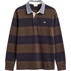 Gant Ανδρική Μπλούζα Polo Μακρυμάνικη Καφέ 3G2004083-284