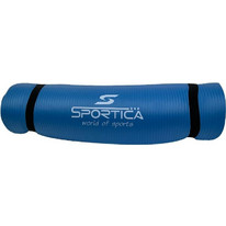 Sportica Στρώμα Γυμναστικής Yoga / Pilates Μπλε με Ιμάντα Μεταφοράς 180x60x1cm