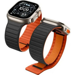 Spigen Athlex Air M Λουράκι Υφασμάτινο Black / Orange (Apple 42 / 44 / 45 / 46 / 49mm)