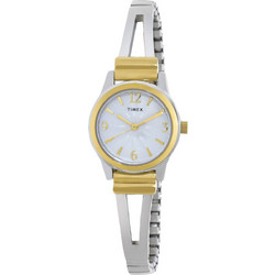 Timex Γυναικείο Ρολόι με Ασημί Μεταλλικό Μπρασελέ TW2W18500