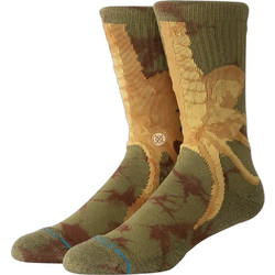 Stance Face Hugger Ανδρικές Κάλτσες Ψηλές με Σχέδια Χακί A556C26FAC-BRN