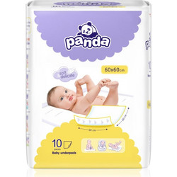 Bella Baby Happy Panda Σετ Σελτεδάκια Αλλαξιέρας Μωρού Λευκά 60x60cm 10τμχ