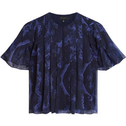 Ted Baker Tullya Γυναικείο Καλοκαιρινό Crop Top Navy Μπλε 284817