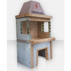 Thermozel B201-3 Χτιστή Ψησταριά Μ107xΒ82cm