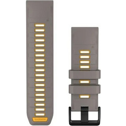 Garmin QuickFit 26 Λουράκι Σιλικόνης Silver Grey / Yellow Flare