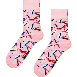 Happy Socks Heels Short Ανδρικές Κάλτσες Ψηλές με Σχέδια Ροζ P006261