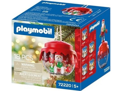 Playmobil Christmas Χριστουγεννιάτικο Στολίδι Μπάλα Άη Βασίλης Αρσιβαρίστας για 4+ Ετών 72220