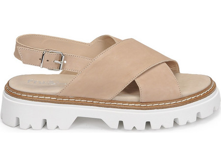 Fru.it Γυναικεία Σανδάλια Suede Μπεζ 7464-100