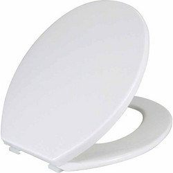 Wenko Καπάκι Λεκάνης Οβάλ Πλαστικό Λευκό 45.5x37.5cm 105000100