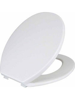 Wenko Καπάκι Λεκάνης Οβάλ Πλαστικό Λευκό 45.5x37.5cm 105000100