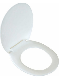 Astra Καπάκι Λεκάνης Οβάλ Πλαστικό Λευκό 44x36cm