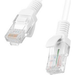 Lanberg U/UTP Cat.5e Καλώδιο Δικτύου Ethernet 10m White PCU5-10CC-1000-W