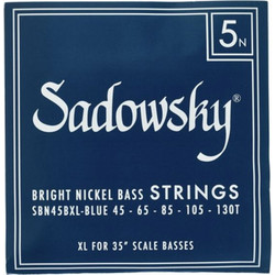 Sadowsky Blue Label Σετ 5 Χορδές Ηλεκτρικού Μπάσου Pure Nickel 45-130"