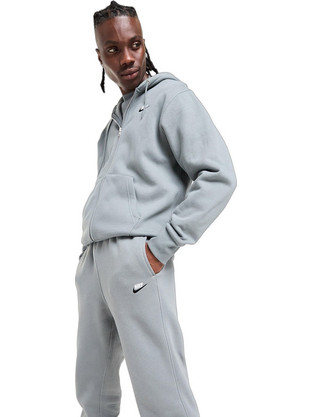 Nike Club Ανδρικό Παντελόνι Φόρμας Fleece με Λάστιχο Γκρι FN3787-084