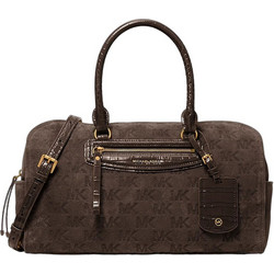 Michael Kors Γυναικεία Τσάντα Χειρός Σουέτ Σοκολατί 30F6ATVS6S-251