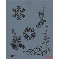 Rich Στένσιλ Σχέδια Christmas 20x25cm 028
