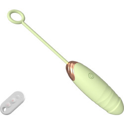 Kinksters Thrusting & Heating Δονητής Egg για Ζευγάρια με Τηλεχειριστήριο 21cm Πράσινος
