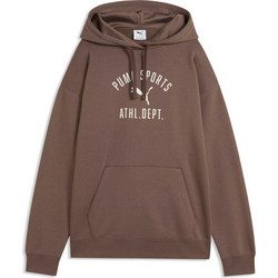 Puma Varsity Γυναικείο Αθλητικό Φούτερ με Κουκούλα Σοκολατί 696986-41