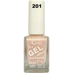 Catrin Beaute Gel Effect 201 Gloss Βερνίκι Νυχιών Quick Dry 13ml