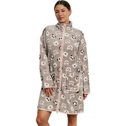 Promise Γυναικεία Ρόμπα Χειμωνιάτικη Fleece Μπεζ N22404
