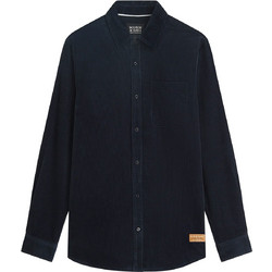 Scotch & Soda Ανδρικό Πουκάμισο Βαμβακερό Μακρυμάνικο Κανονική Γραμμή Overshirt Navy Μπλε 183699-401