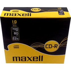 Maxell Εγγράψιμα CD-R 52x 700MB 10τμχ
