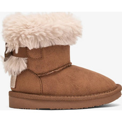 Conguitos Παιδικά Μποτάκια Καφέ Suede με Γούνα OSSH140126