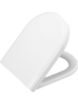 Stewe Home Καπάκι Λεκάνης D-Shape Πλαστικό Soft Close Λευκό STE-021107-P21107