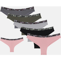 Donella Βαμβακερά Γυναικεία Brazil Πολύχρωμα 5Pack 4071PD20