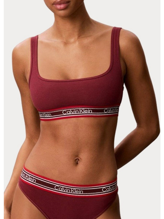Calvin Klein Μπουστάκι χωρίς Μπανέλα Μπορντό LV00QF9061-4GJ