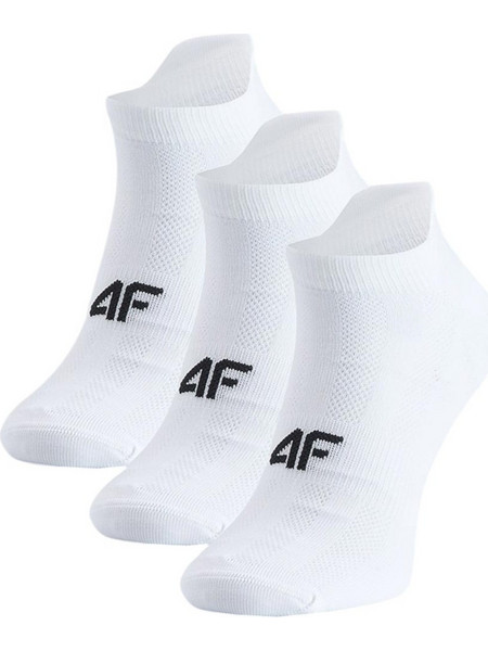 4F Ανδρικές Κάλτσες Κοντές Λευκές 3Pack 4FWMM00UFSOM374-10S