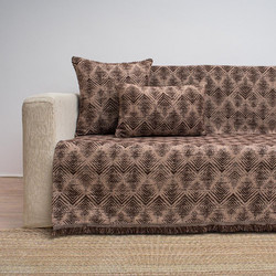 Cotone Ριχτάρι Τριθέσιου Καναπέ 170x300 Nepal 03 Καφέ 296300