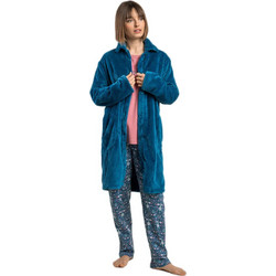 Admas Γυναικεία Ρόμπα Χειμωνιάτικη Fleece Πετρόλ 67372