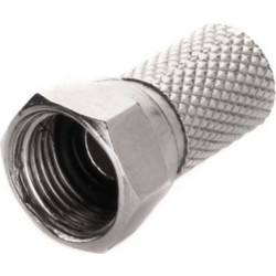 F type Connector/ male, με λαστιχάκι, στεγανό