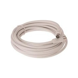 Triax Καλώδιο Κεραίας Coax Male to Coax Female 5m White TR153402