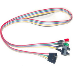 POWER & RESET SWITCHES WITH LED LIGHTS 50CM