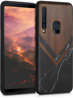 KW Wood & Marble Black / White / Dark Brown (Galaxy A9 2018)