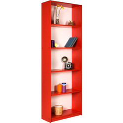 Βιβλιοθήκη Με 5 Ράφια Κόκκινη Max FD-KTP150 Fidelio 58x23x170υψ