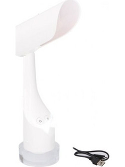 Grundig Μοντέρνο LED Φωτιστικό Γραφείου USB με Επαναφορτιζόμενες Μπαταρίες