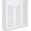 Pakoworld Sante Παπουτσοθήκη Ξύλινη Λευκή Μ120xΠ37xΥ123cm 123-000027