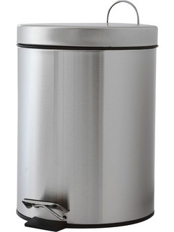 Χαρτοδοχείο Μπάνιου Classic Ανοξείδωτο 5L Ματ Ίνοξ Estia 02-0059